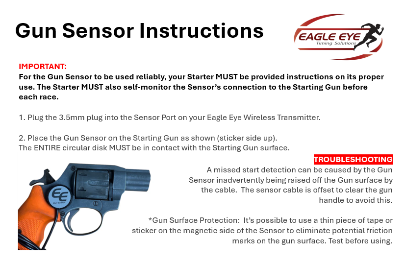 Starting Gun Sensor