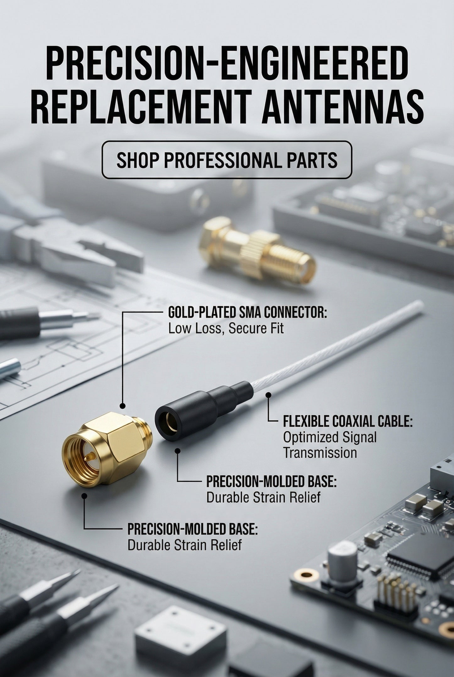 900 Series Replacement Antennas (sold as a pair)